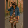 Printed Viscose MORICETTE Brown / Green